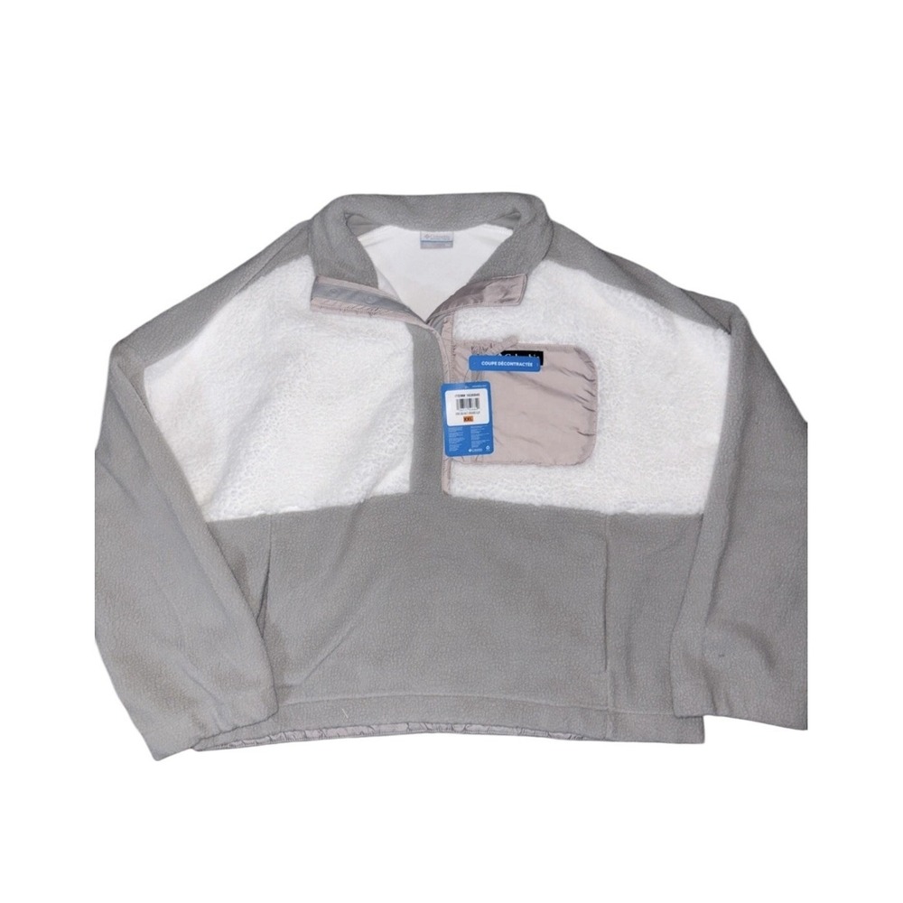 Columbia Women's Sherpa 1/2 Snap Fleece Pullover Size XXL New With Tags